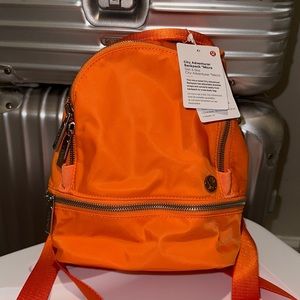 Lululemon city adventure backpack mini orange